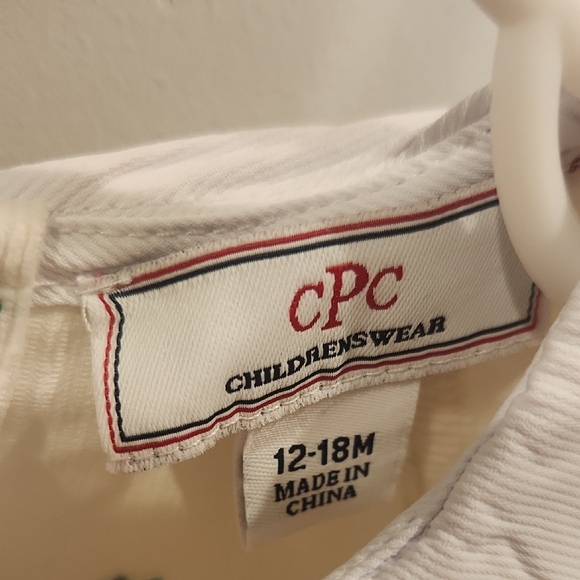 CPC 12-18m girls cherry dress with fancy pants - Picture 2 of 8